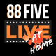 88FIVELIVE FROM HOME Logo canvas black CROPPED7